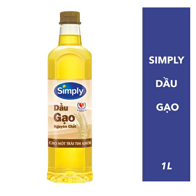 Dầu gạo simply 1 lít