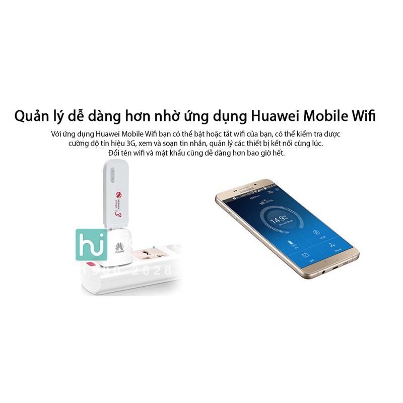 Usb Dcom 3G Phát Wifi Huawei E8231 Đa Mạng Tốc Độ 21,6Mb