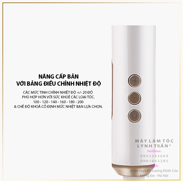 Máy uốn xoăn xoay tự động Vivid&Vogue® Ver 2
