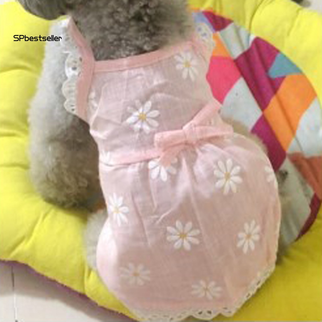 Đầm Xòe Đính Nơ Đáng Yêu Dành Cho Cún Cưng