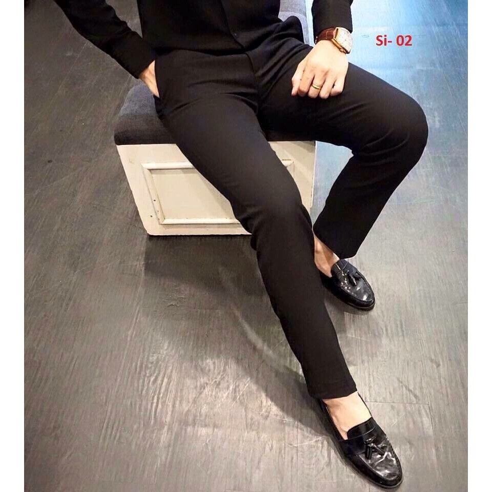 Quần âu nam Hado chất vải tuyết mưa ,Quần Tây Nam co giãn 4 chiều dáng ôm body chống nhăn | BigBuy360 - bigbuy360.vn