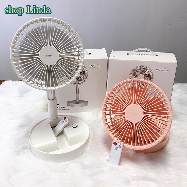 Quạt Tích Điện Gấp Gọn 4 Chế Độ Gió PIN 7200 | BigBuy360 - bigbuy360.vn
