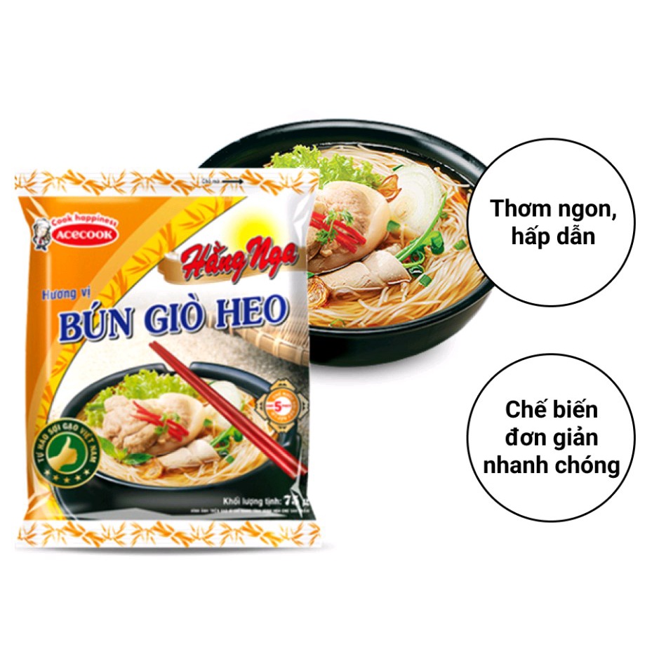 Bún giò heo Hằng Nga gói 75g