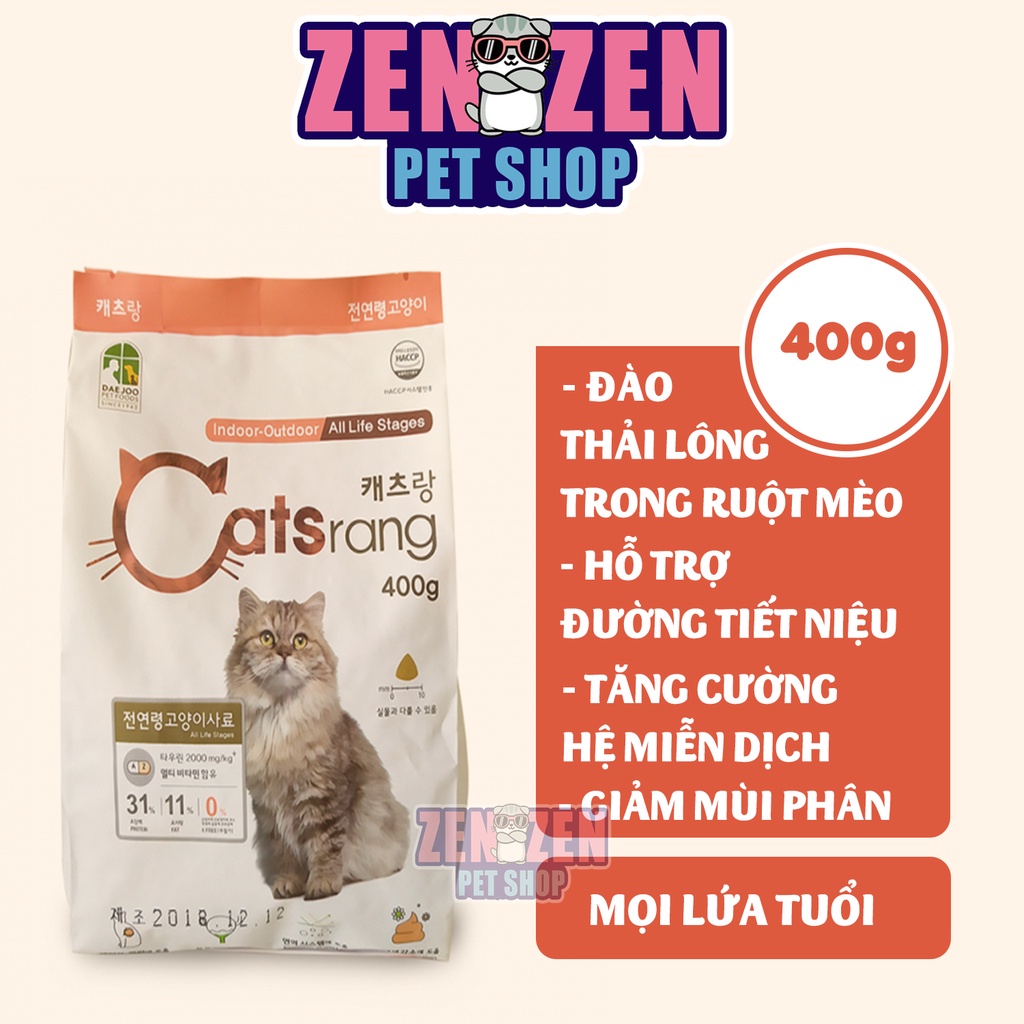 THỨC ĂN HẠT CHO MÈO MỌI LỨA TUỔI CATSRANG 1kg, 2kg