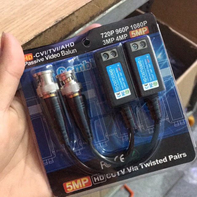 Balun 5MP HD cctv via Twisted pairs