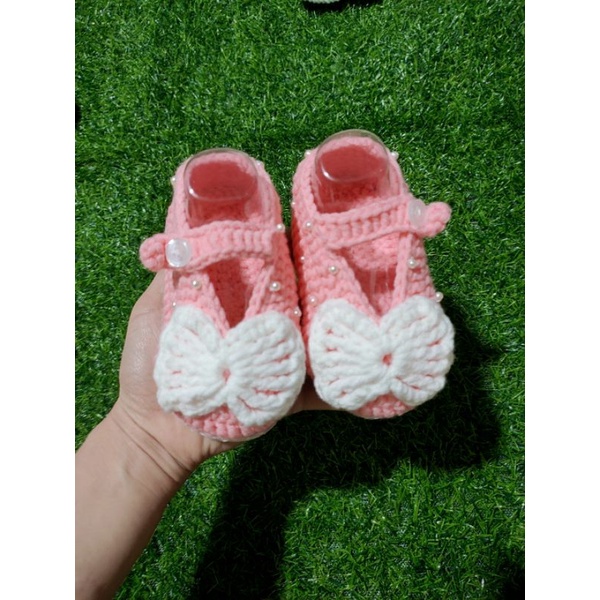 Giày len cho bé không dán đế