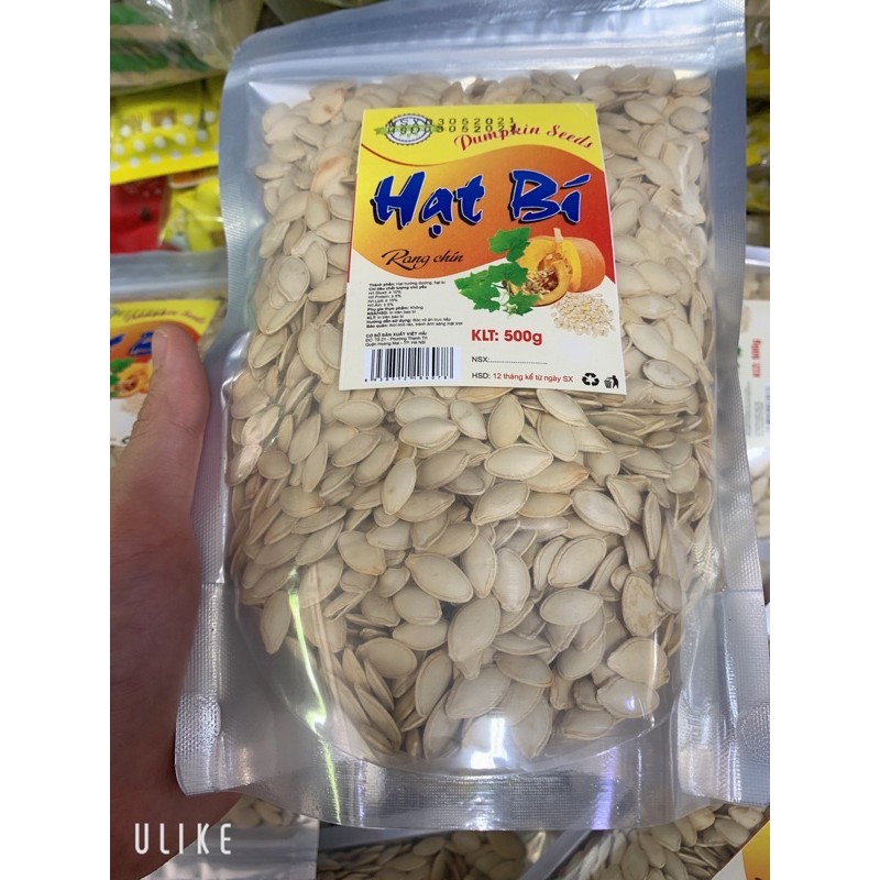 Hạt Bí Rang Chín Loại 1 Gói 500g
