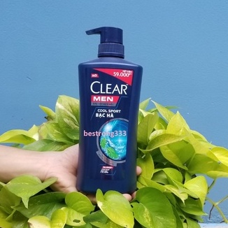 Dầu gội sạch gàu Clear Men Cool Sport bạc hà 650g