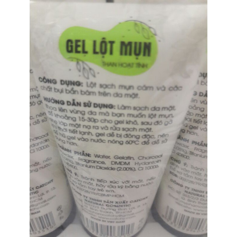 Gel lột mụn trà xanh và than hoạt tính Atchy (60g)