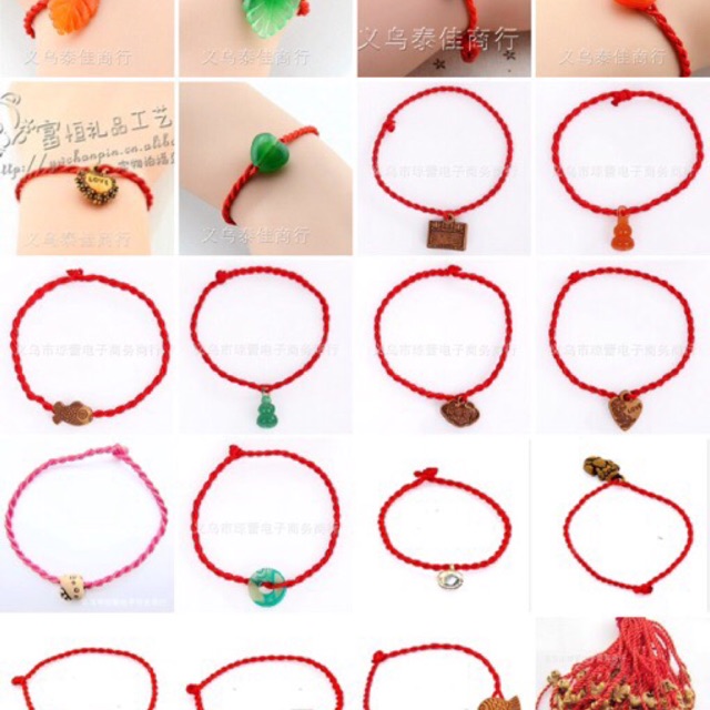 Dây chỉ đỏ may mắn