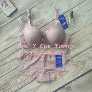 Bộ đồ lót Boya ren không gọng, mút mỏng