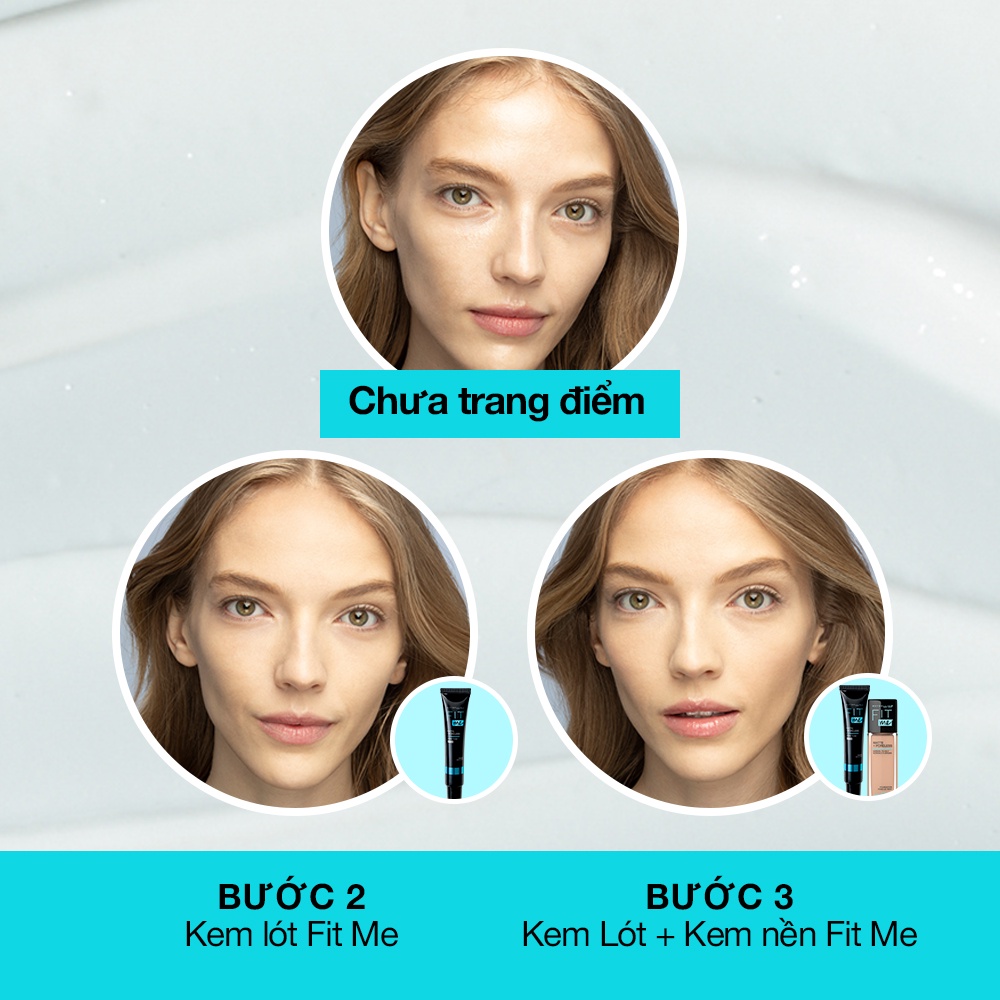 Kem Lót Trang Điểm Maybelline New York Fit Me Matte + Poreless Primer SPF 20 Kiềm Dầu 30ml