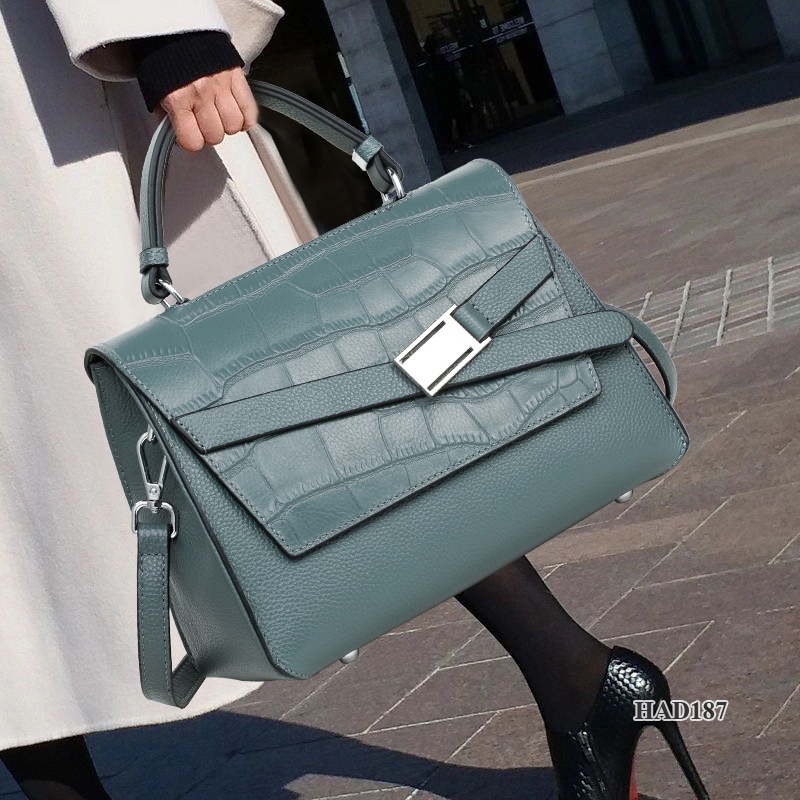 Samdo: Balo kiêm túi xách nữ da thật cao cấp  - Chính hãng Huada - thời trang công sở sang trọng, đi làm đi chơi HAD187