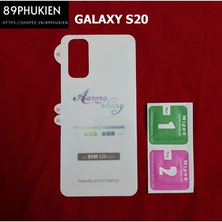 Miếng dán PPF Galaxy S20 chống trầy xước mặt sau