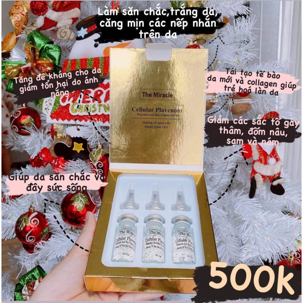 Bộ Serum Tinh Chất Nhau Thai Cừu Múi Xù Gorgeous 3 chai - Dùng Được 2 tháng