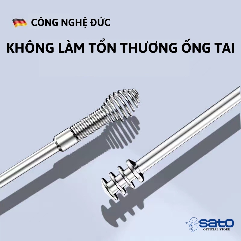 Bộ Lấy Ráy Tai, Bộ Dụng Cụ Lấy Ráy Tai Chuyên Nghiệp 6 Món Cao Cấp Bằng Thép Không Rỉ An Toàn, Tiện Dụng Cho Cả Gia Đình