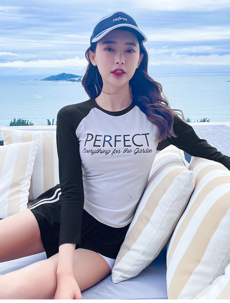 Đồ Bơi Nữ Tay Dài Phong Cách Thể Thao Size 37-70kg | BigBuy360 - bigbuy360.vn