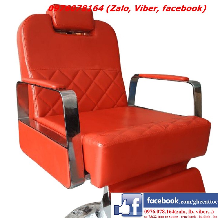 GHẾ CẮT TÓC NAM BARBER CHAIR BX-004 H504B ĐỎ