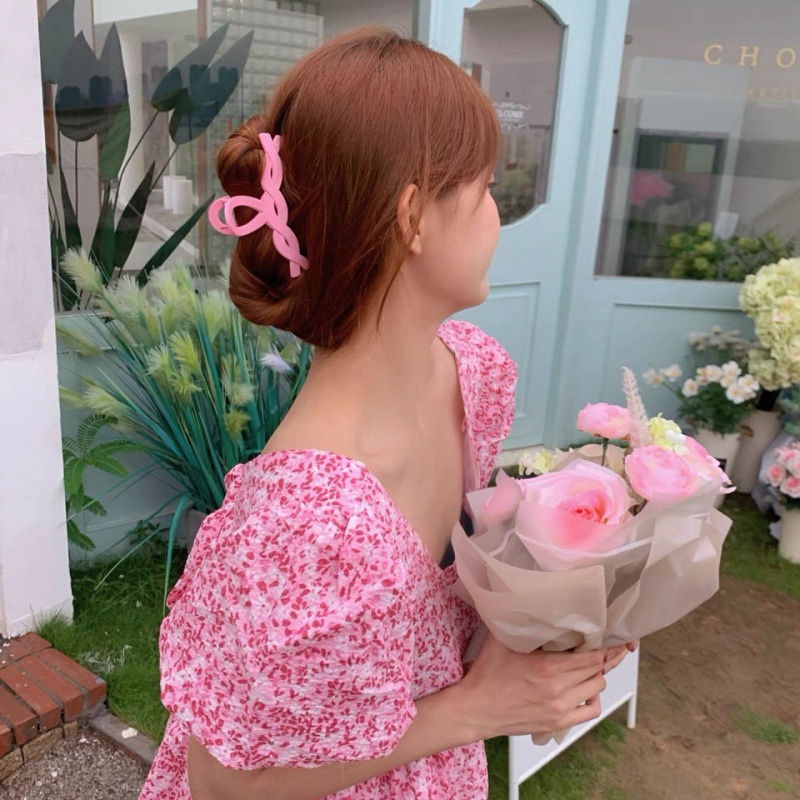 Kẹp Tóc Dạng Xoắn Màu Sắc Macaron Thời Trang Hàn Quốc