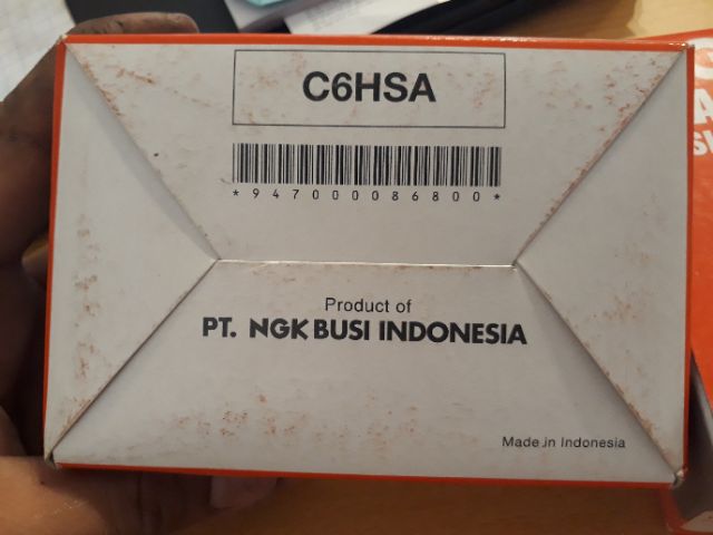 Bugi NGK C6HSA Indonesia Chân ngắn Axelo, Sirius, Jupiter, Taurus,...