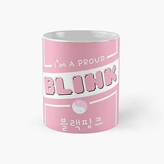 Cốc uống nước BlackPink Logo nhóm ly sứ có quai