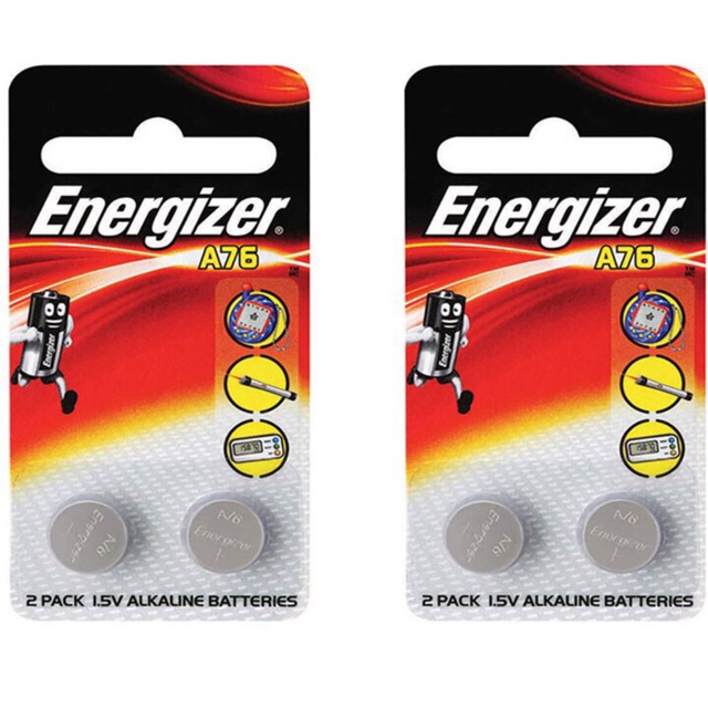 Pin Energizer A76 LR44 AG13 1.5V vỉ 2 viên chính hãng