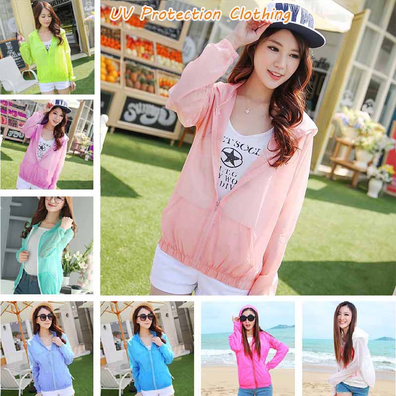 Áo Khoác Có Mũ Trùm Đầu Chống Tia UV Chống Nước Cho Nữ