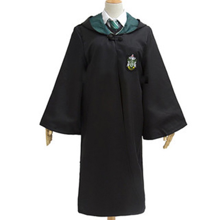 Áo choàng Harry Porter nhà Gryffindor/Slytherin, trang phục Cosplay Halloween🎃