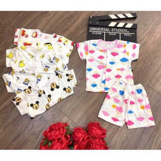 COMBO BỘ cộc tay cotton giấy cho bé