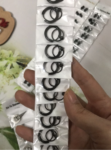 Sỉ 12 túi khuyên tai nam