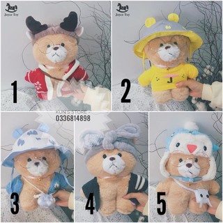 Chú gấu nâu và thỏ hồng siêu đáng yêu
