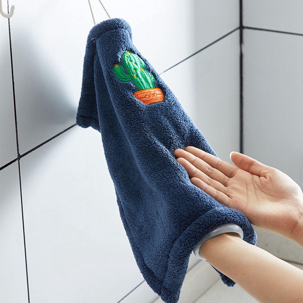 JARRED Khăn Lau Tay Hai Mặt Mềm Mại Thấm Hút Nước Khô Nhanh