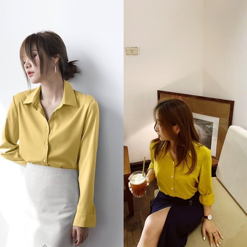 G126 Áo sơ mi nữ CÓ BIGSIZE 85KG nhiều màu dễ mặc, chất mặc mát, không bị nhăn, dễ phối quần và chân váy - GEM Fashion