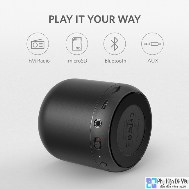 [Nhập mã ELMI01 giảm 10%]Loa Bluetooth Anker SoundCore mini - Nghe nhạc 15 giờ, đọc thẻ nhớ, đài FM