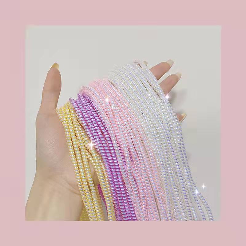 4Pcs/set Gradient Color Data Cable Protective Case Suitable for Iphone Original Charging Cables Anti-breaking