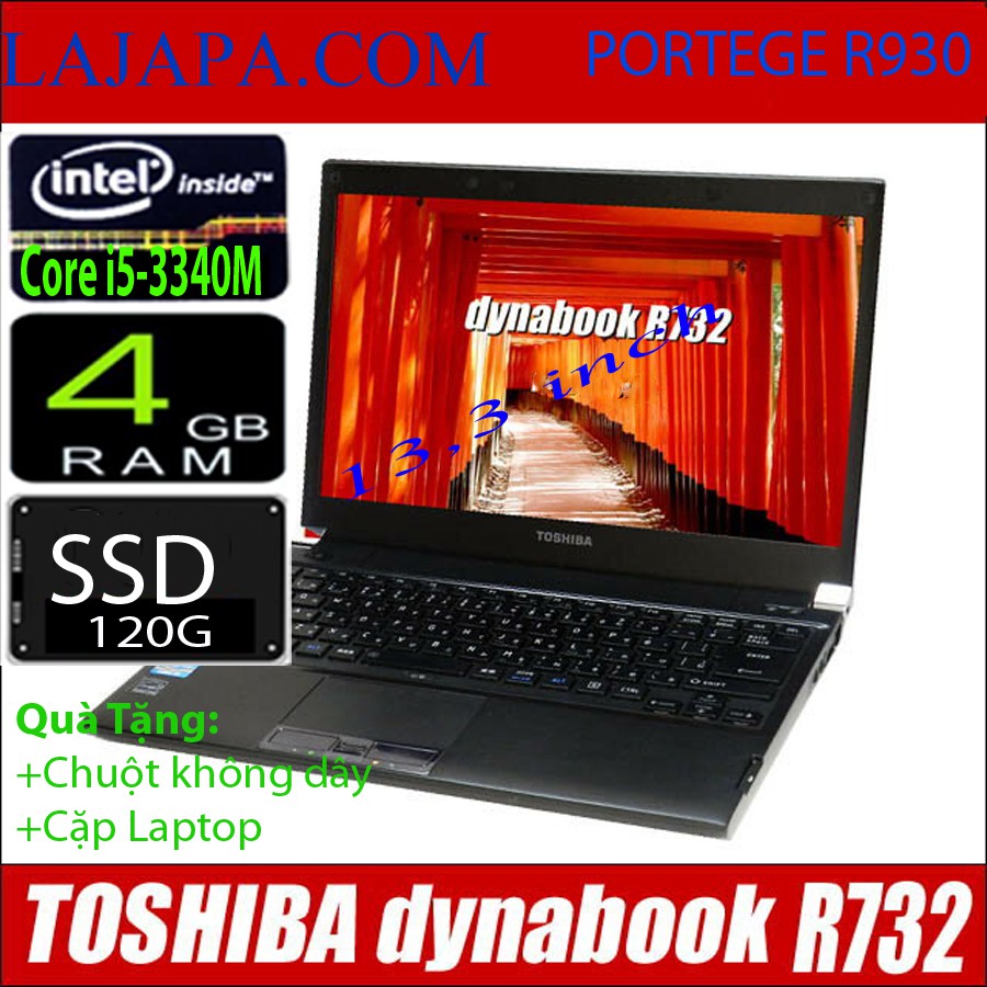 Toshiba Dynabook R732 (Portege R930) Máy tính xách tay Nhật | WebRaoVat - webraovat.net.vn
