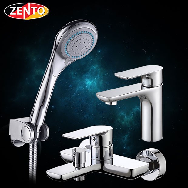 CẶP ĐÔI SEN TẮM VÀ VÒI LAVABO ZENTO CB025