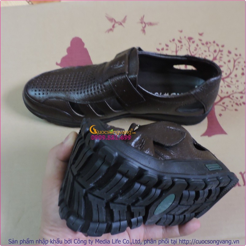 Giày rọ nam bán thể thao giày da bò GLG040 Cuocsongvang