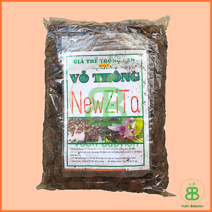 Vỏ Thông Vụn NEWZITA 500Gr - Giá Thể Vỏ Thông Vụn Trồng Lan