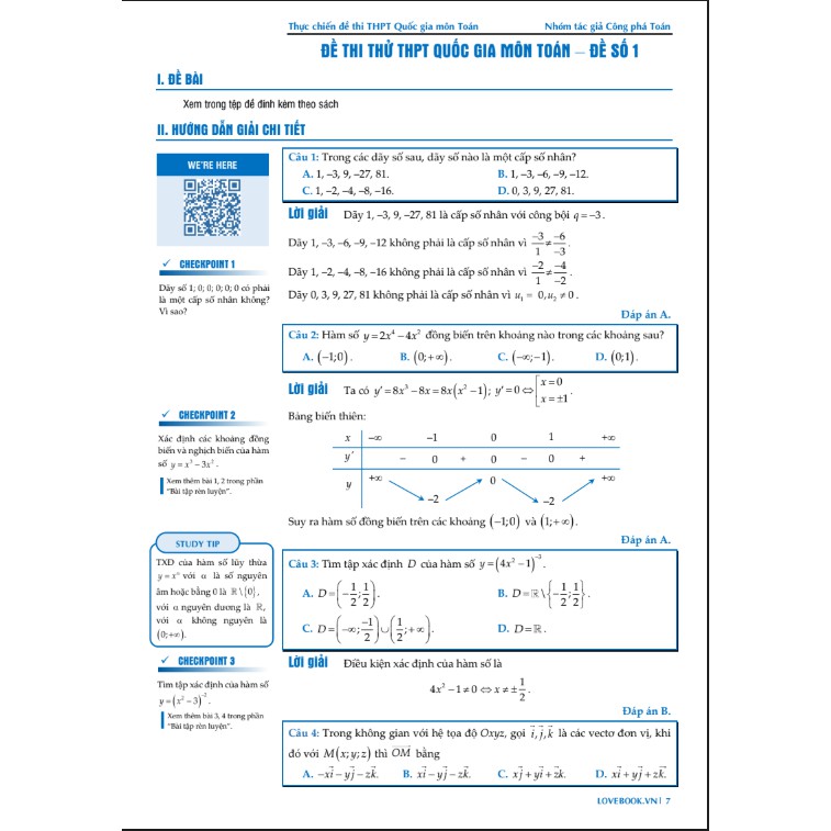 Sách - Thực chiến đề thi THPT Quốc gia môn Toán