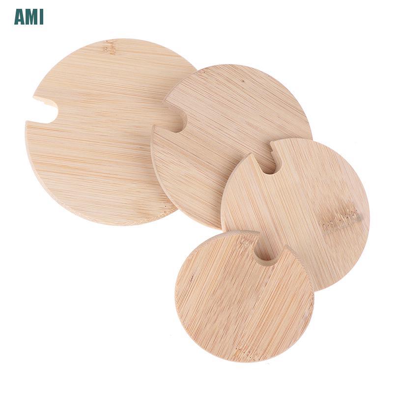 Cốc Uống Cà Phê Bằng Gỗ Tre Có Nắp Đậy Tiện Dụng