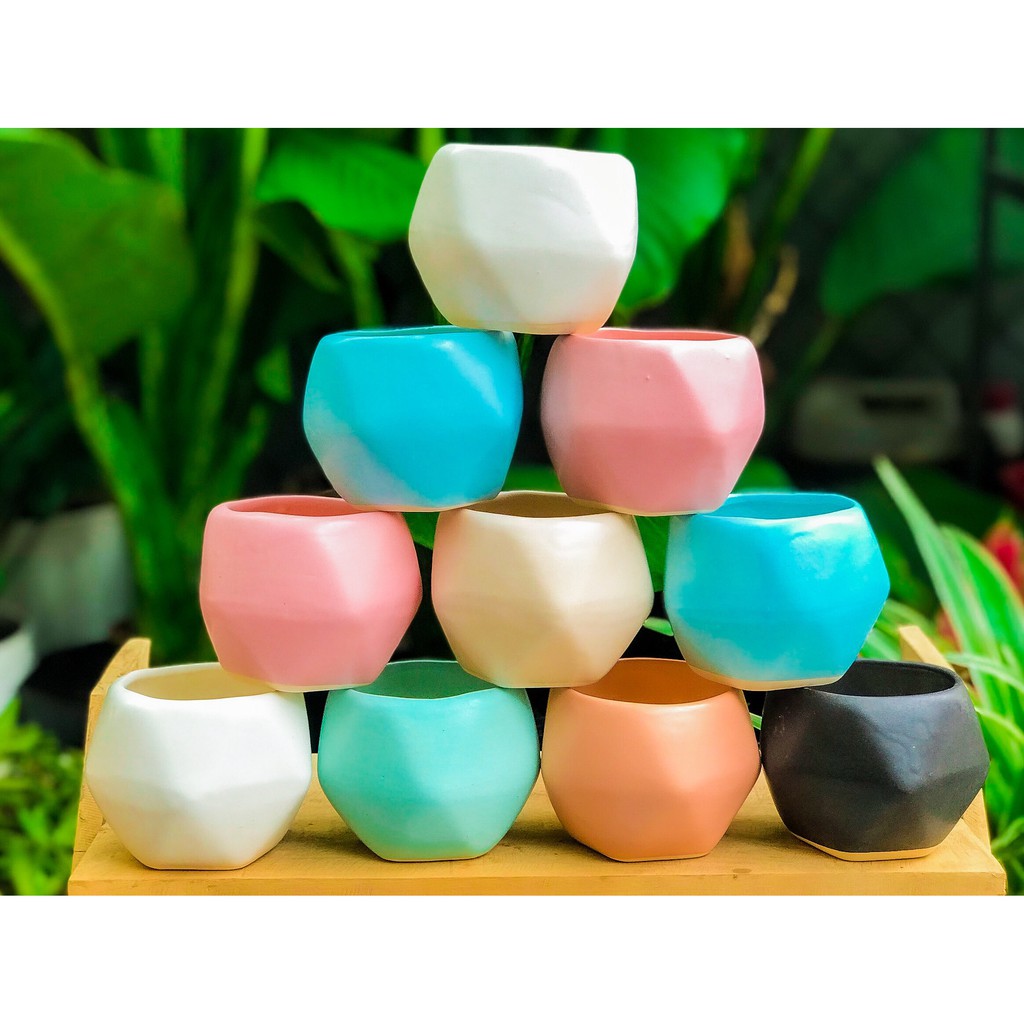 CHẬU SỨ, CHẬU CÂY CAO CẤP TRỒNG SEN ĐÁ, XƯƠNG RỒNG, CẮM HOA TRANG TRÍ