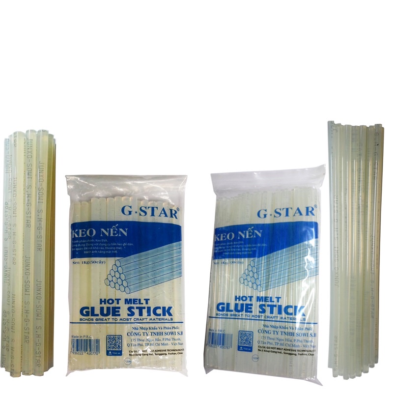 [Keo silicon] Keo nến lớn, Keo nến nhỏ (10 cây mỗi loại)