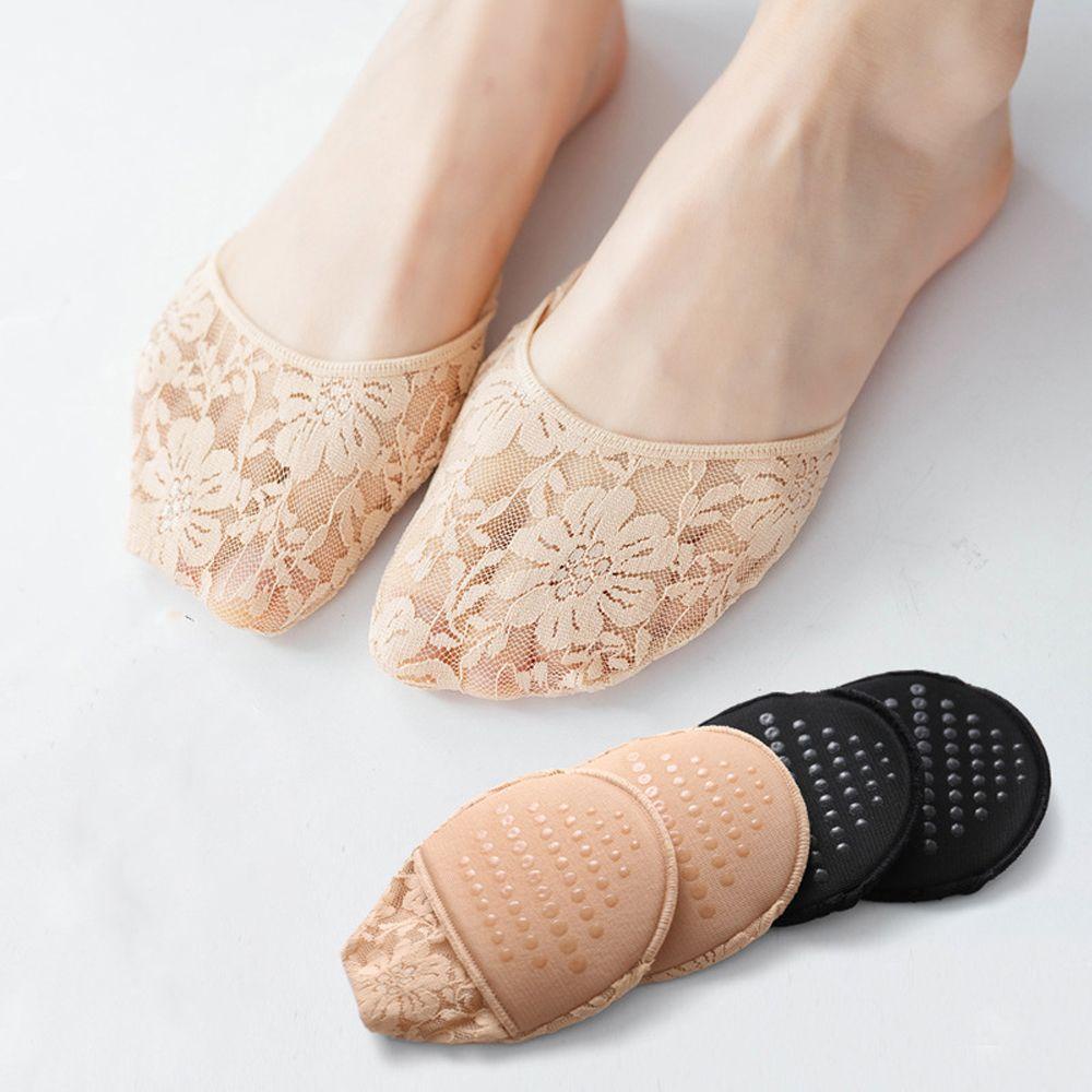Đôi Vớ Lưới Ngắn Màu Trơn Không Trượt Thời Trang Mùa Hè Cho Nữ