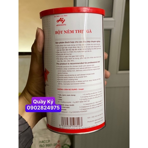 Bột nêm thịt gà Ajinomoto 1kg