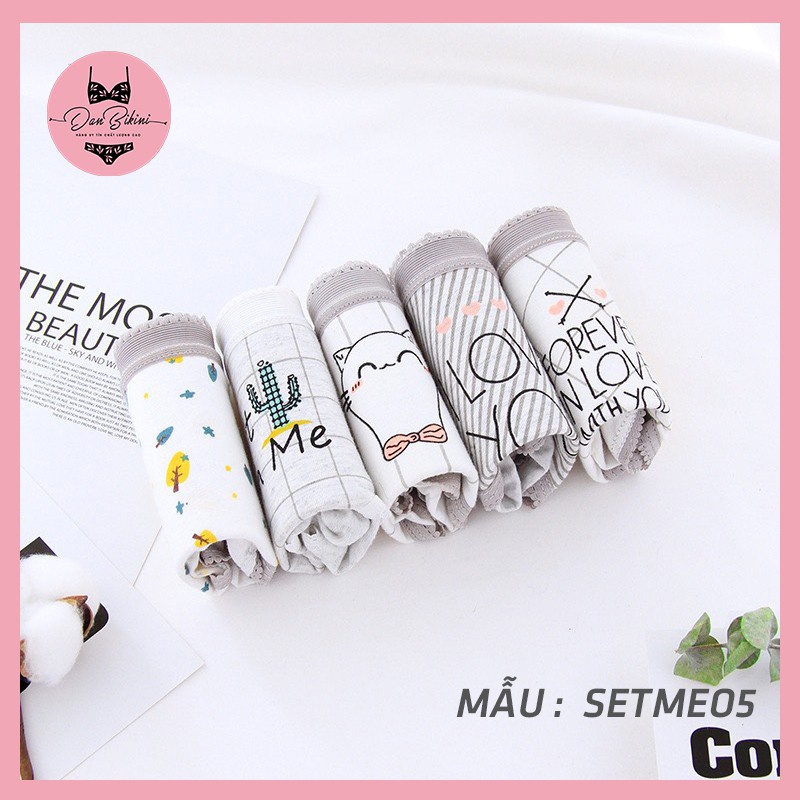 Quần Lót nữ Cotton kháng khuẩn thoáng mái hình mèo dễ thương mã 3126