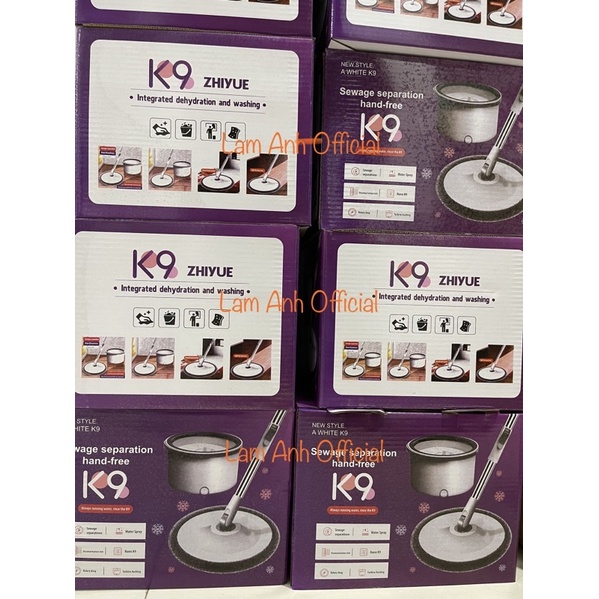 Bộ cây chổi lau nhà Tách nước Chính hãng Hand MOP K9, ảnh thật shop chụp