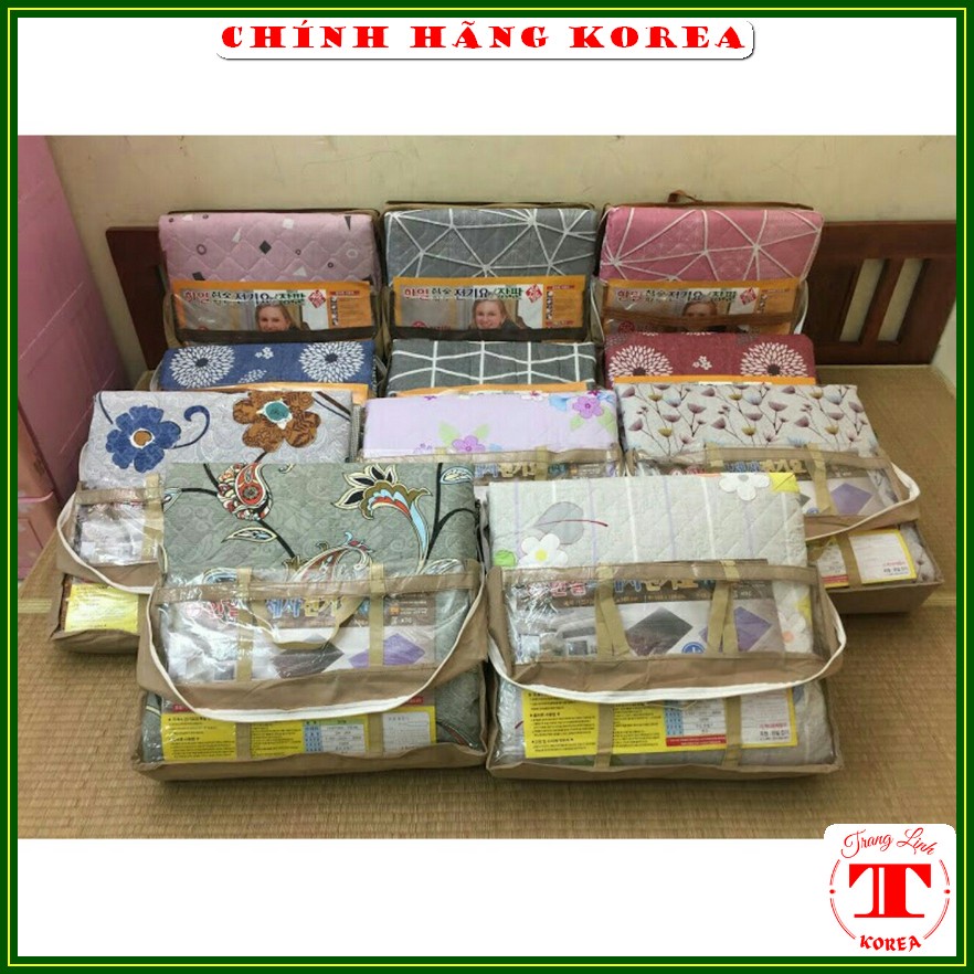 Chăn điện hàn quốc chính hãng Hanil 1m35 x 1m8 - Đệm điện cotton nội địa Korea, tranglinh