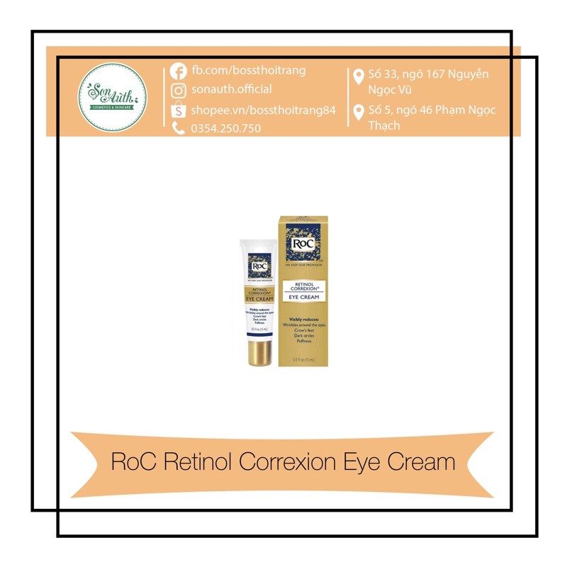 Kem mắt RoC Retinol Correxion Eye Cream