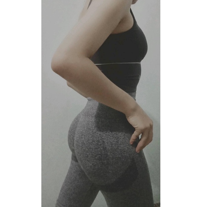 Quần legging thể thao nữ lưng cao tập gym chun mông | quần đùi nữ tập gym yoga QCM03